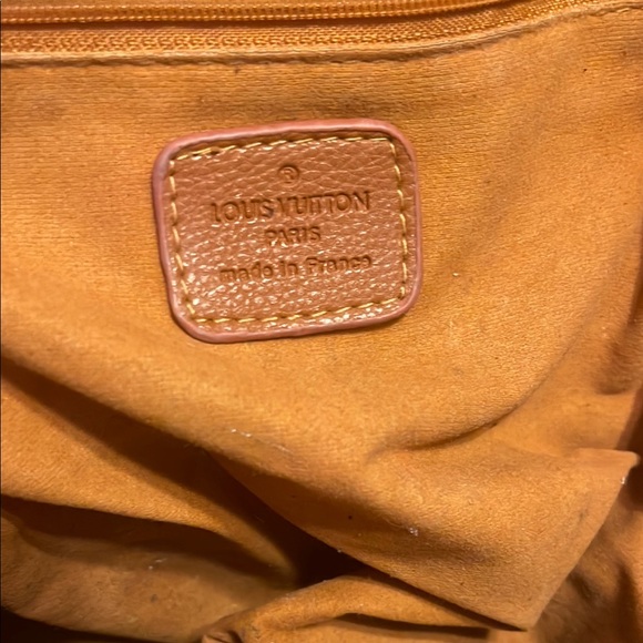 Orange and Brown Designer Tote Bag - Picture 3 of 4